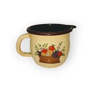 VINTAGE ENAMEL cup FTD 1970s